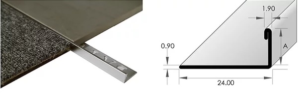 Bat Stainless Steel Tiling Angle 22mm X 3m Tradiecart 