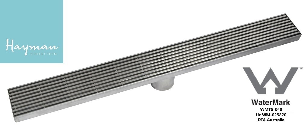 DTA Hayman Long Floor Drain Grate Cover Stainless Steel 900mm - TradieCart