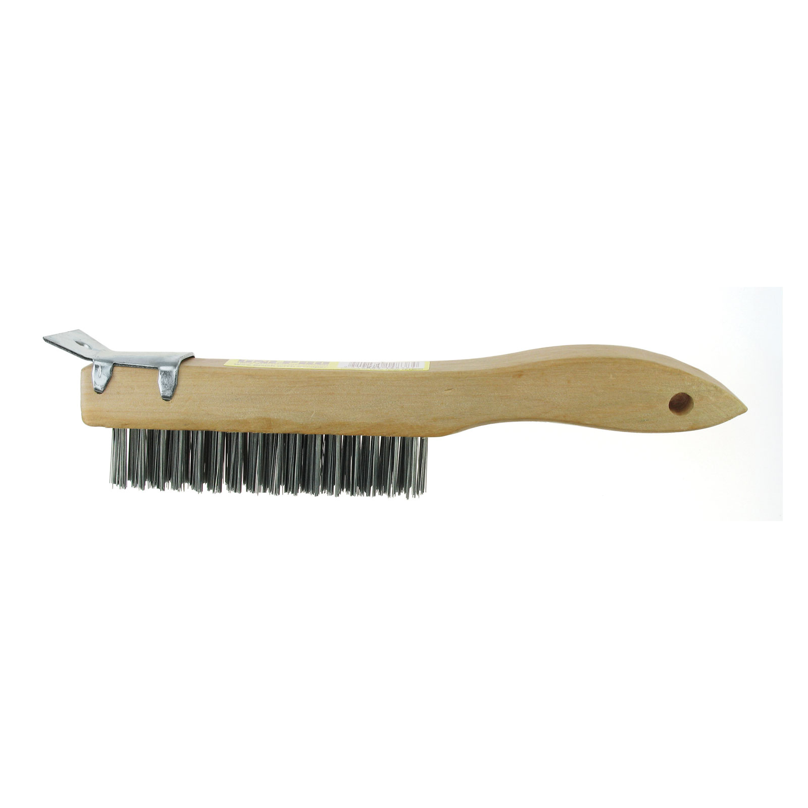 Uni Pro Wooden Handled Wire Brush with Scraper Tile Grouting Tools