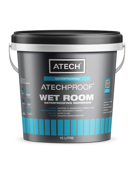 Atech Atechproof WET ROOM Blue 15 Litres Internal Waterproofing Membrane - Tradie Cart