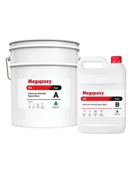 Megapoxy HX 4 Litre Kit Extra Low Viscosity Epoxy Resin - Tradie Cart