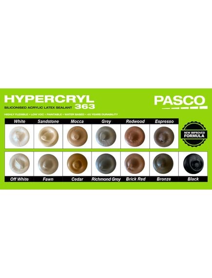 Pasco Hypercryl 363 Espresso 600ml Sausage Acrylic Latex Sealant - Tradie Cart