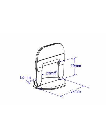 WHITE Levelling System Clips 1.5mm X 2,000pcs - TradieCart