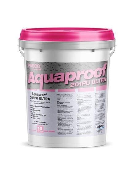 Pasco Aquaproof 201PU Ultra Pink 15 Litres Waterproofing Membrane - Tradie Cart