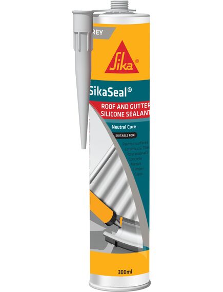 Sika Sikaseal Roof & Gutter Grey 300ml Cartridge (Box of 12) Sealant - Tradie Cart