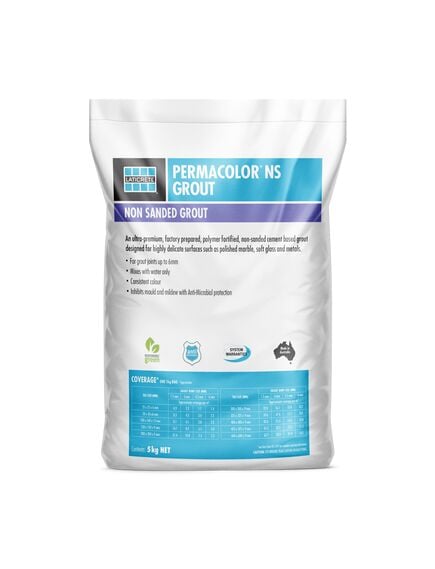 Laticrete Permacolor NS #89 Smoke Grey 4X 5kg Carton Non Sanded Grout - Tradie Cart