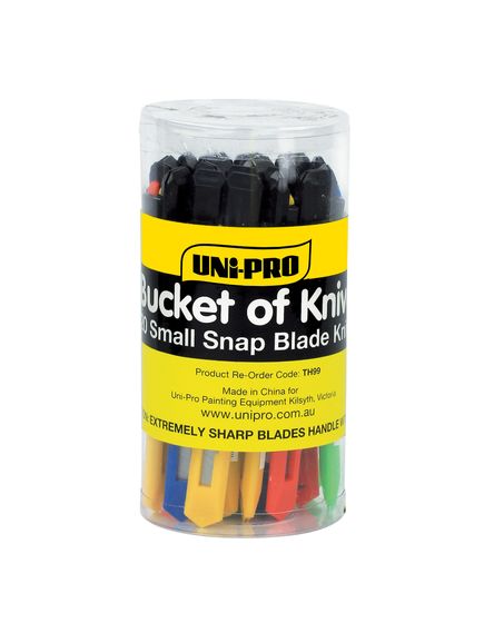 Uni Pro Bucket of Small Snap Blade Knives 1Pce - Tradie Cart