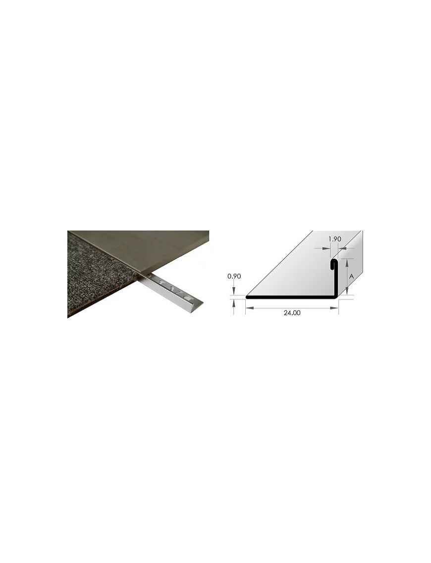 Bat Stainless Steel Tiling Angle 8mm X 3m Tradiecart 